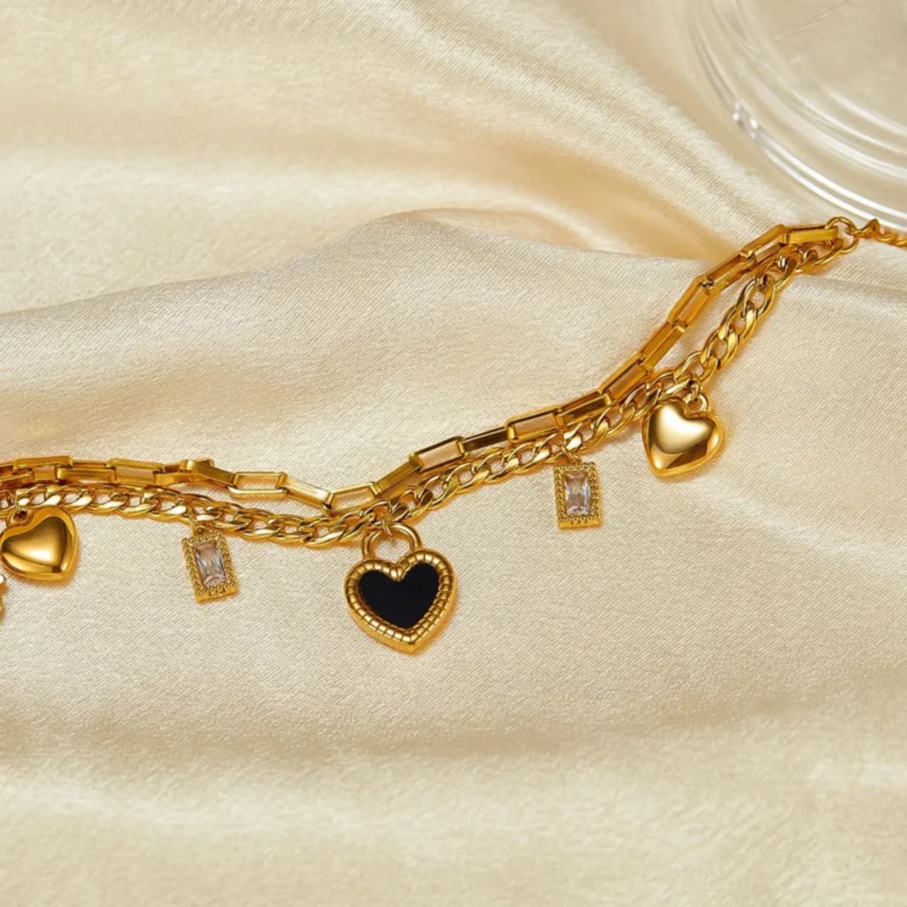 Hola Heart Double-Sided Bracelet - alternate view