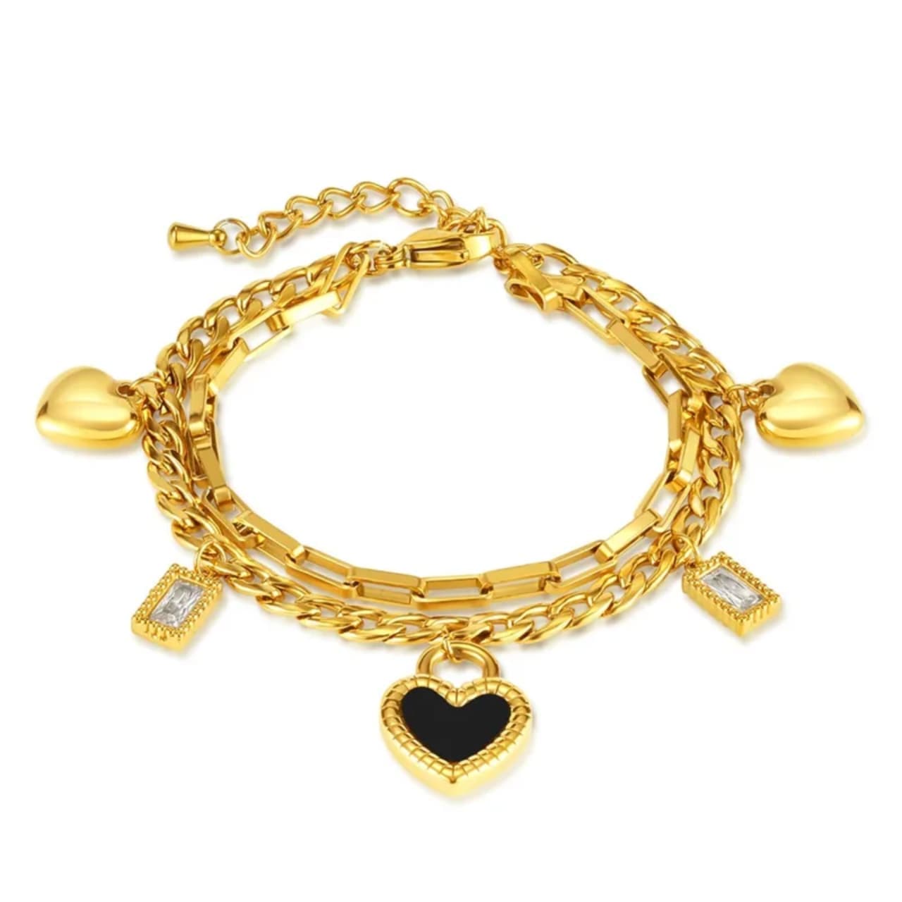 Hola Heart Double-Sided Bracelet 4
