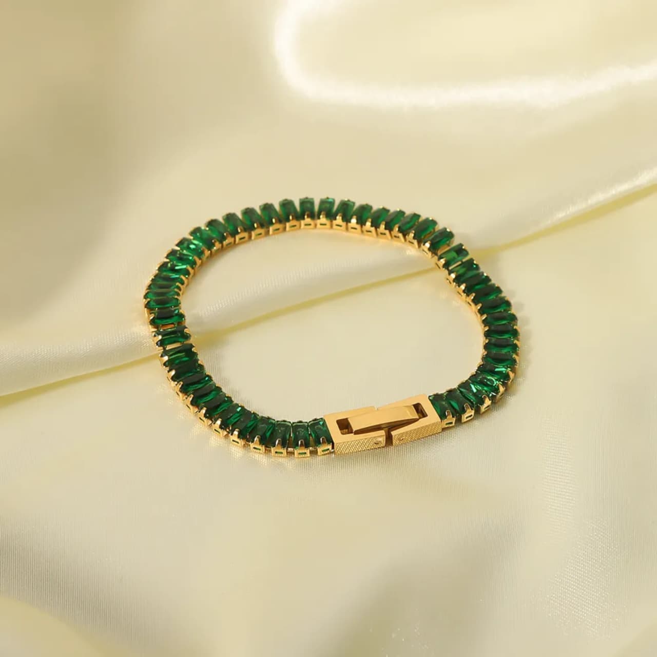 Tennis Bracelet Green 3
