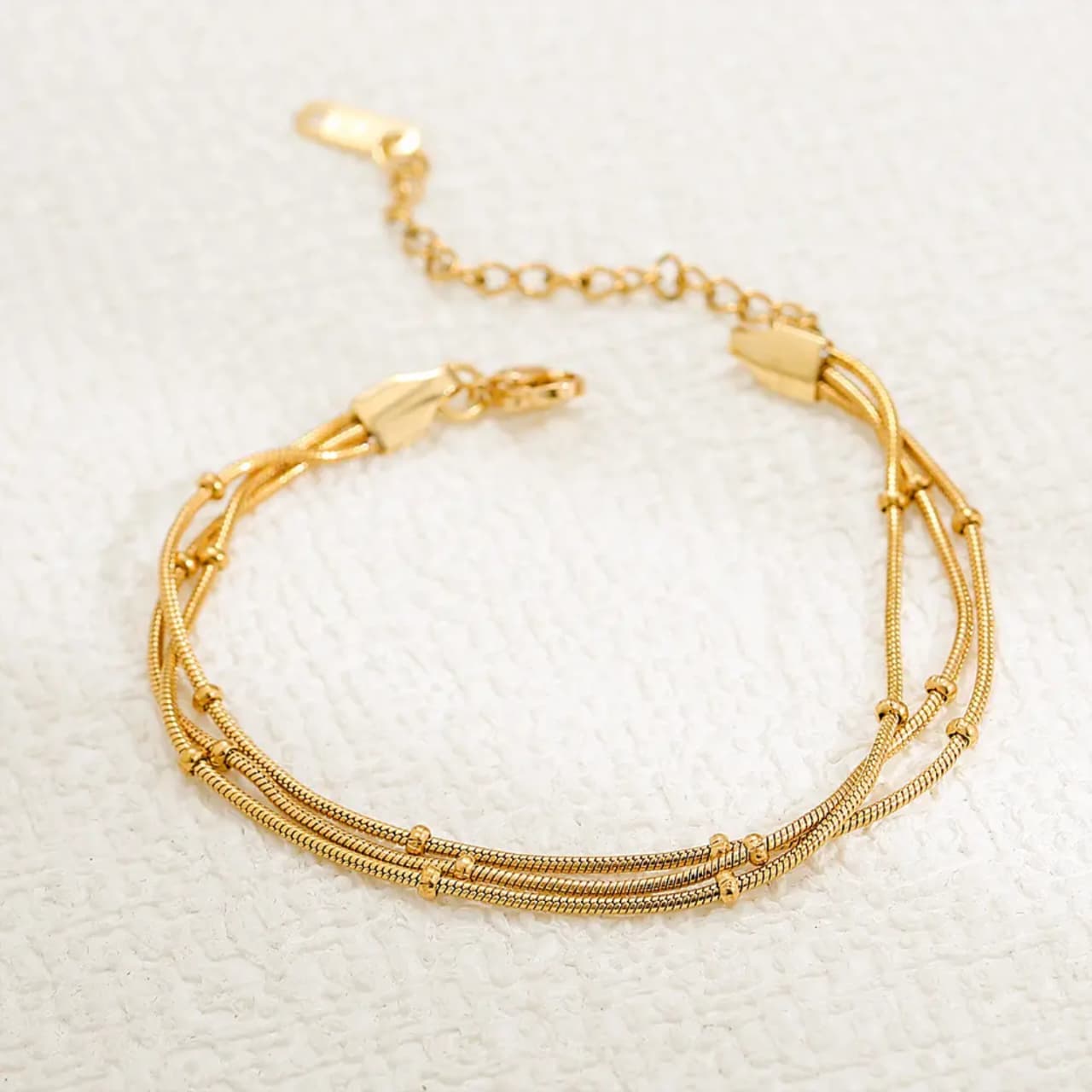 Three Layer Ball Bracelet - alternate view