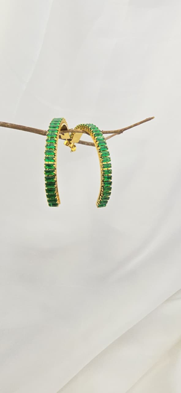 Emerald Green Earrings 4