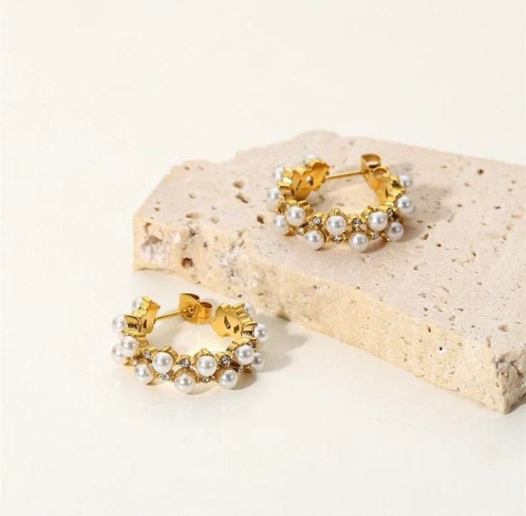 Pearls Luxury Design Earrings
