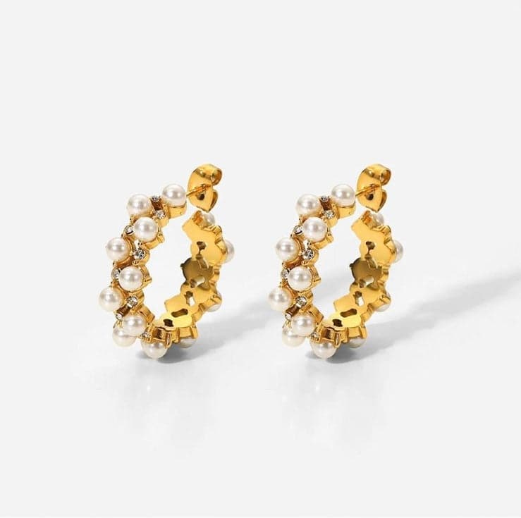 Pearls Luxury Design Earrings - alternate view