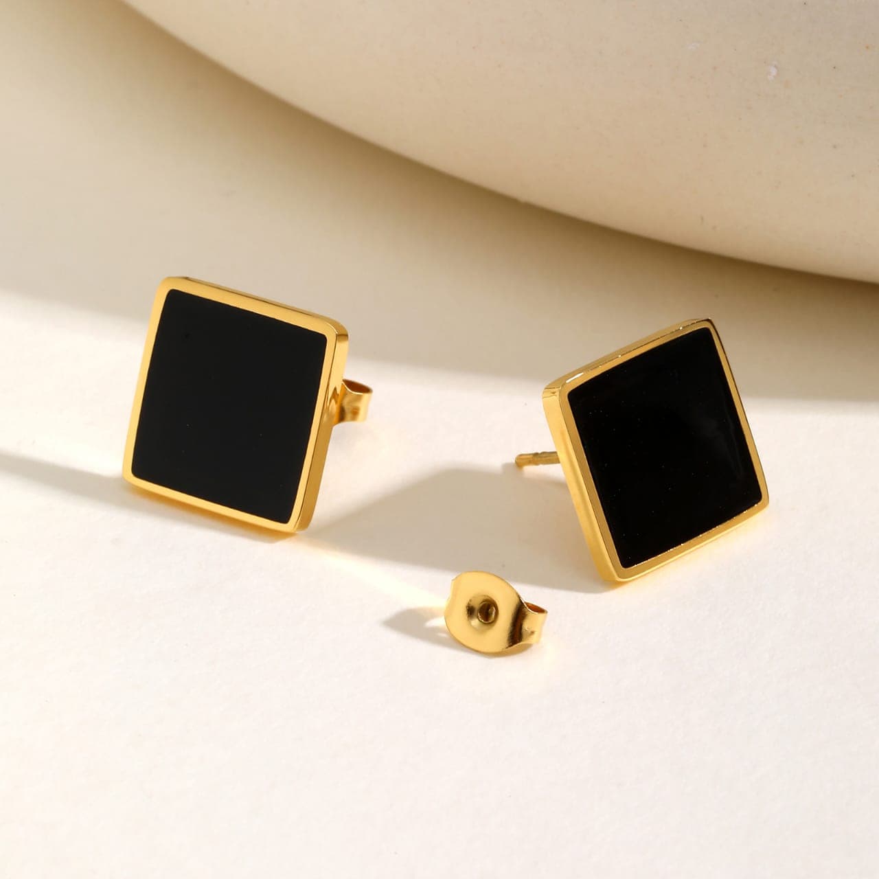 Square Stud Earrings