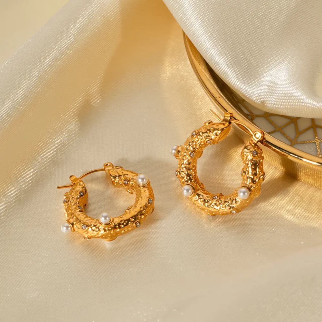 Turkish Ottoman Earrings - alternate view