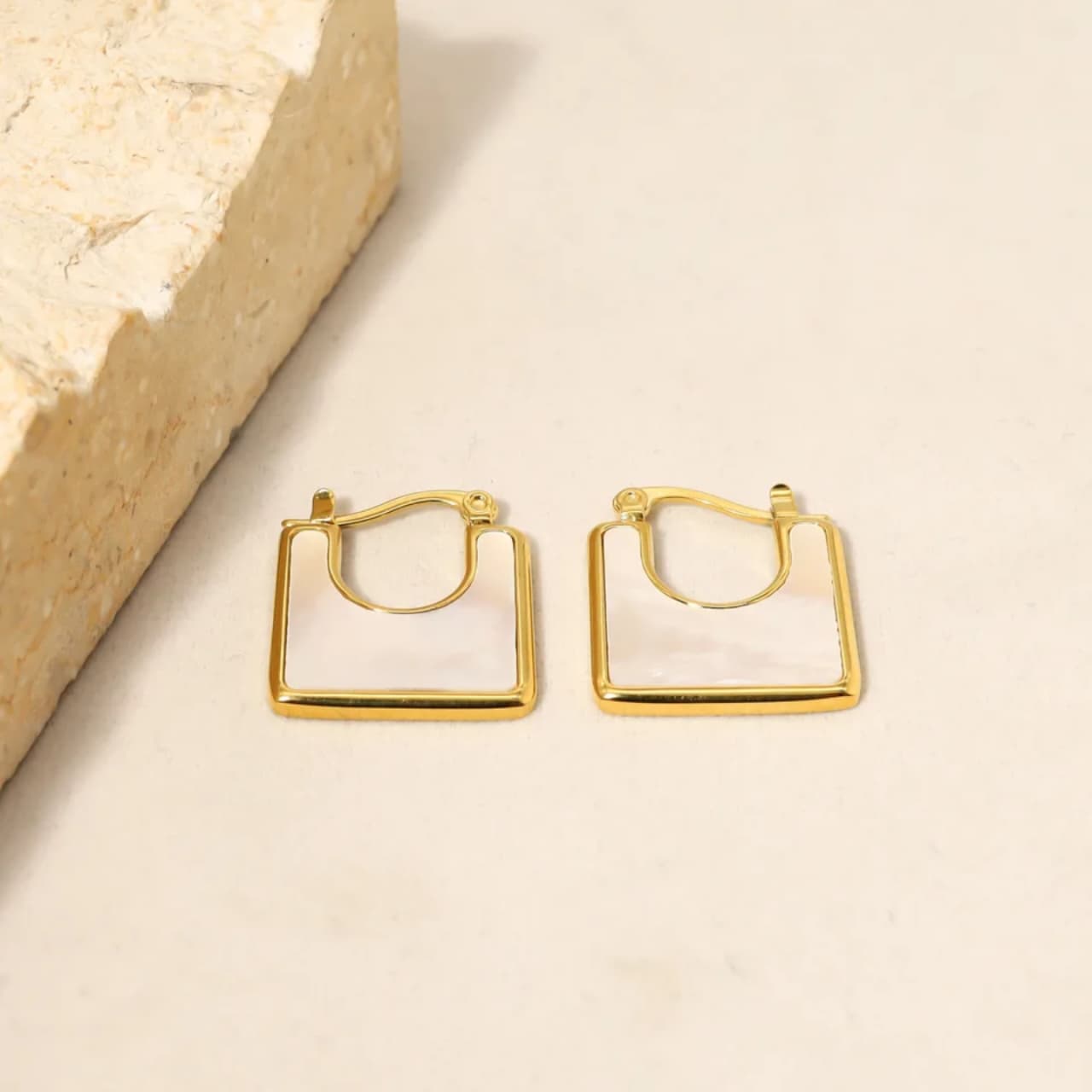 White Homosphere Earrings