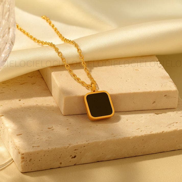 Square Night Necklace - alternate view